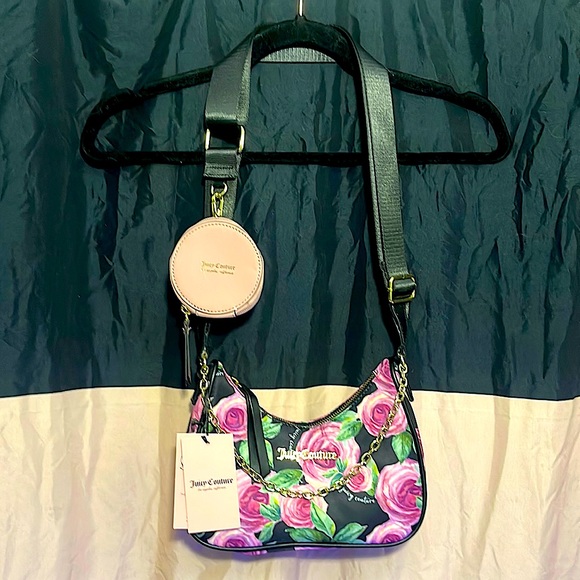 Juicy Couture Shoulder Bad W/ Card Bag - Picture 1 of 7